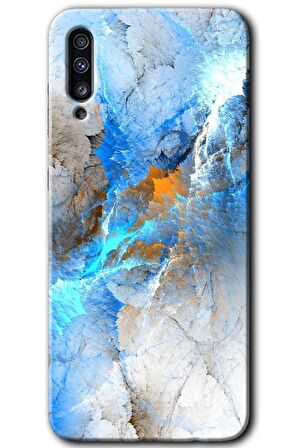 Galaxy A30s Kılıf HD Desen Baskılı Arka Kapak - Mavi Buzul 