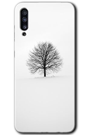 Galaxy A30s Kılıf HD Desen Baskılı Arka Kapak - Alone Tree 