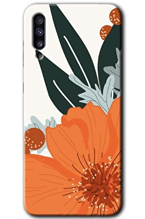 Galaxy A30s Kılıf HD Desen Baskılı Arka Kapak - Portakal Çiçeği 