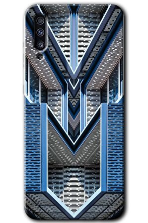 Galaxy A30s Kılıf HD Desen Baskılı Arka Kapak - Retro Building 