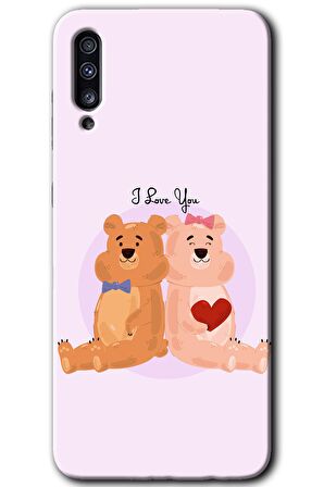 Galaxy A30s Kılıf HD Desen Baskılı Arka Kapak - Sevgili Ayıcık 