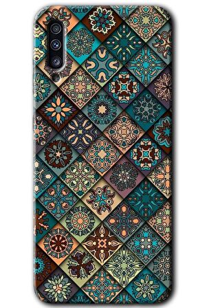 Galaxy A30s Kılıf HD Desen Baskılı Arka Kapak - Mandala Desen 