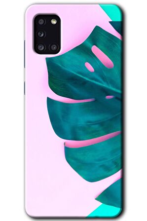 Galaxy A31 Kılıf HD Desen Baskılı Arka Kapak - 3D Yaprak 
