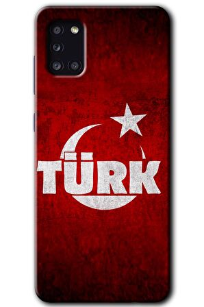 Galaxy A31 Kılıf HD Desen Baskılı Arka Kapak - Ayyıldız Türk 