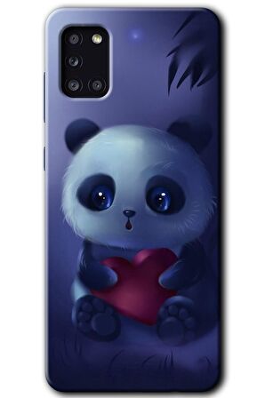 Galaxy A31 Kılıf HD Desen Baskılı Arka Kapak - Bebek Panda 