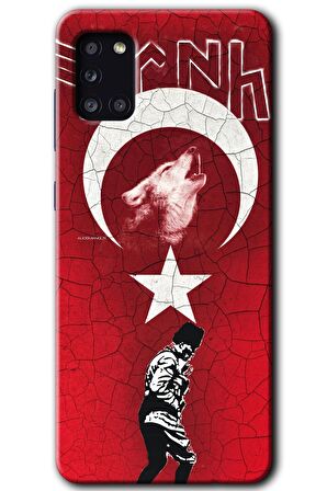 Galaxy A31 Kılıf HD Desen Baskılı Arka Kapak - Bozkurt Atam 