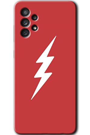 Galaxy A32 4G Kılıf HD Desen Baskılı Arka Kapak - Flash Logo 