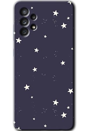 Galaxy A32 4G Kılıf HD Desen Baskılı Arka Kapak - Gökyüzü Yıldız 