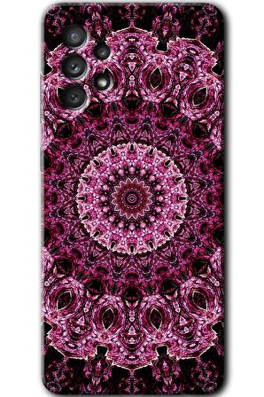 Galaxy A32 4G Kılıf HD Desen Baskılı Arka Kapak - Mandala Patterns Kaleidoscope 