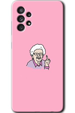 Galaxy A33 Kılıf HD Desen Baskılı Arka Kapak - Bad Grandmother 