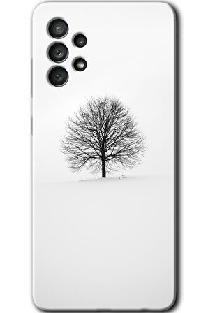 Galaxy A33 Kılıf HD Desen Baskılı Arka Kapak - Alone Tree 
