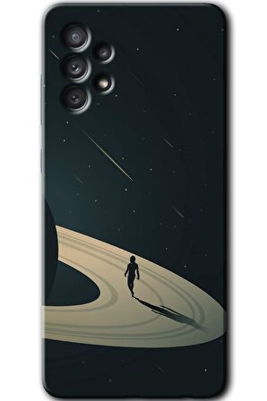 Galaxy A33 Kılıf HD Desen Baskılı Arka Kapak - Space Planet 