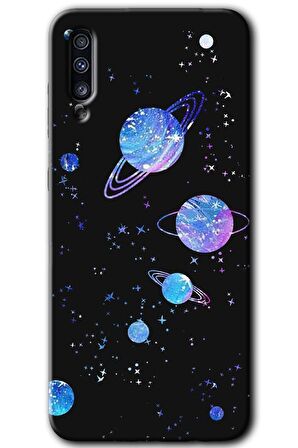 Galaxy A50 Kılıf HD Desen Baskılı Arka Kapak - Samanyolu Galaksi 