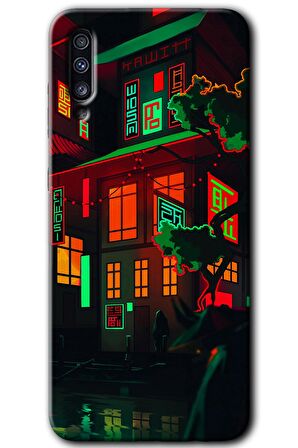 Galaxy A50 Kılıf HD Desen Baskılı Arka Kapak - China Street 