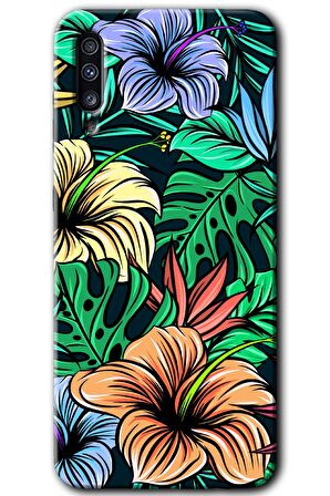 Galaxy A50 Kılıf HD Desen Baskılı Arka Kapak - Hibiscus Flowers 