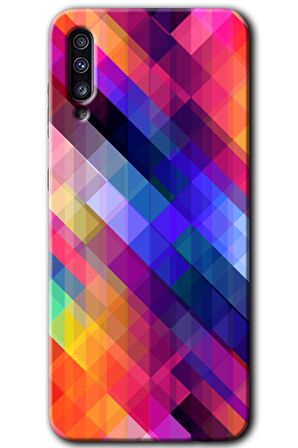 Galaxy A50 Kılıf HD Desen Baskılı Arka Kapak - Multi Oblique 