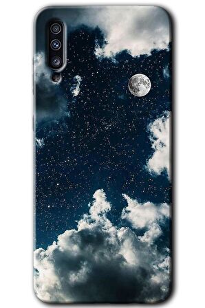 Galaxy A50 Kılıf HD Desen Baskılı Arka Kapak - Gece Gökyüzü 