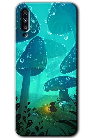 Galaxy A50 Kılıf HD Desen Baskılı Arka Kapak - Silhoutte Dropss 