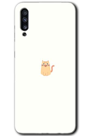 Galaxy A50s Kılıf HD Desen Baskılı Arka Kapak - Cat Minimalism 