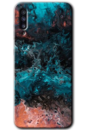 Galaxy A50s Kılıf HD Desen Baskılı Arka Kapak - Liquid Colorfull 