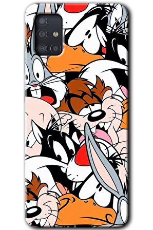Galaxy A51 Kılıf HD Desen Baskılı Arka Kapak - Karakterler 