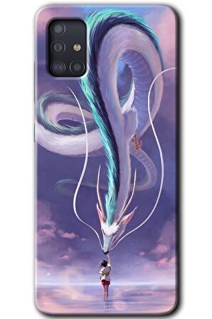 Galaxy A51 Kılıf HD Desen Baskılı Arka Kapak - Dragon Snake 