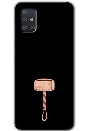 Galaxy A51 Kılıf HD Desen Baskılı Arka Kapak - Thor Çekiç 