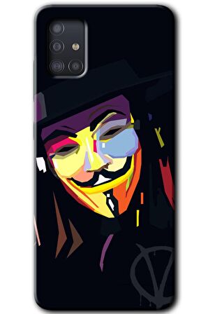 Galaxy A51 Kılıf HD Desen Baskılı Arka Kapak - Vendetta 