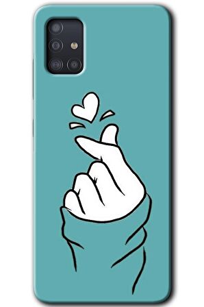 Galaxy A51 Kılıf HD Desen Baskılı Arka Kapak - Mutluluk 