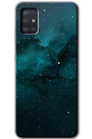 Galaxy A51 Kılıf HD Desen Baskılı Arka Kapak - Yıldızlararası 