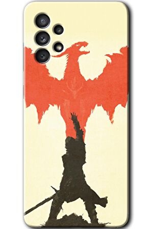 Galaxy A52 Kılıf HD Desen Baskılı Arka Kapak - Dragon Hunter 1 