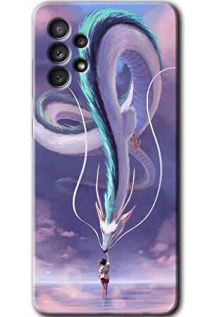Galaxy A52 Kılıf HD Desen Baskılı Arka Kapak - Dragon Snake 