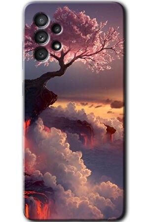 Galaxy A52 Kılıf HD Desen Baskılı Arka Kapak - Uçurumdaki Hayat 