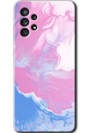 Galaxy A52 Kılıf HD Desen Baskılı Arka Kapak - Liquid Lekeler Art 