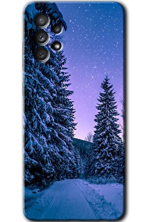 Galaxy A52s Kılıf HD Desen Baskılı Arka Kapak - Kış Manzarası 