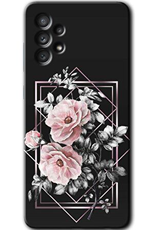 Galaxy A52s Kılıf HD Desen Baskılı Arka Kapak - Retro Çiçek 1 