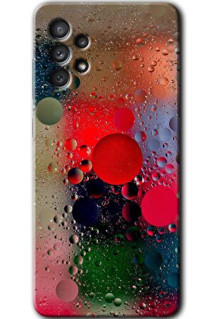 Galaxy A52s Kılıf HD Desen Baskılı Arka Kapak - Wet Bubbles 