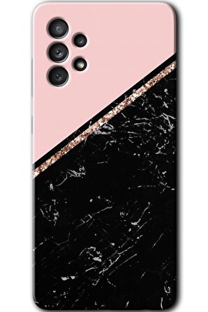 Galaxy A52s Kılıf HD Desen Baskılı Arka Kapak - Yarım Mermer 