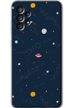 Galaxy A52s Kılıf HD Desen Baskılı Arka Kapak - Çizim Gezegen 