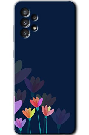 Galaxy A52s Kılıf HD Desen Baskılı Arka Kapak - Çizim Çiçekleri 