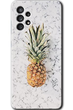 Galaxy A53 Kılıf HD Desen Baskılı Arka Kapak - Ananas 