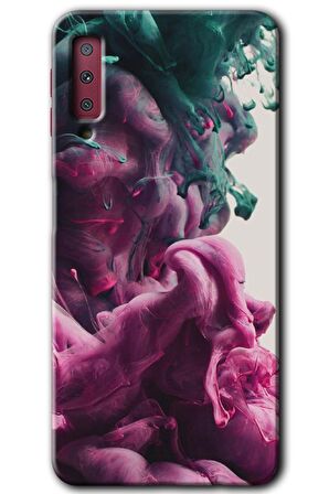 Galaxy A7 2018 Kılıf HD Desen Baskılı Arka Kapak - Liquid Cloud 