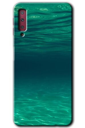 Galaxy A7 2018 Kılıf HD Desen Baskılı Arka Kapak - Derin Deniz 