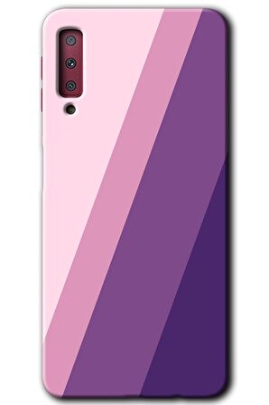 Galaxy A7 2018 Kılıf HD Desen Baskılı Arka Kapak - Oblique 