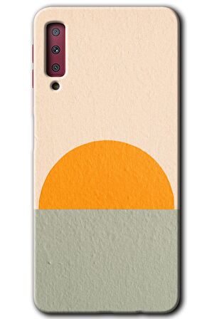 Galaxy A7 2018 Kılıf HD Desen Baskılı Arka Kapak - Color Wall 