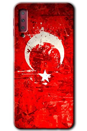 Galaxy A7 2018 Kılıf HD Desen Baskılı Arka Kapak - Albayrak 2 