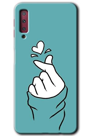 Galaxy A7 2018 Kılıf HD Desen Baskılı Arka Kapak - Mutluluk 