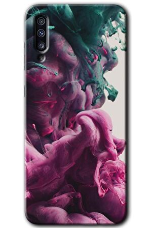 Galaxy A70 Kılıf HD Desen Baskılı Arka Kapak - Liquid Cloud 