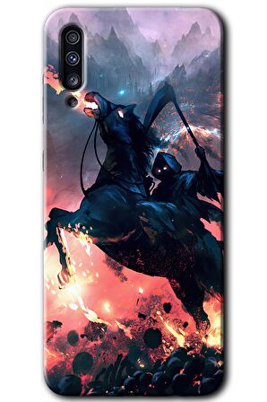 Galaxy A70 Kılıf HD Desen Baskılı Arka Kapak - Bloodhorne 