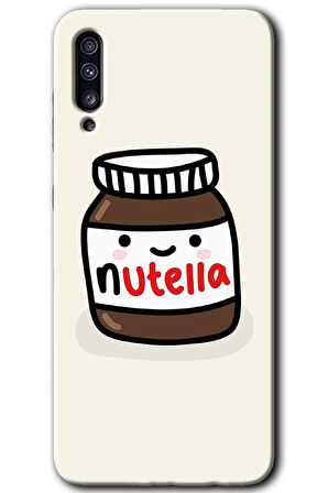 Galaxy A70s Kılıf HD Desen Baskılı Arka Kapak - Nutella Aşkım 